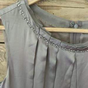 Satin Dress with Hand sewn sparkling beads - Size S  party /wedding/